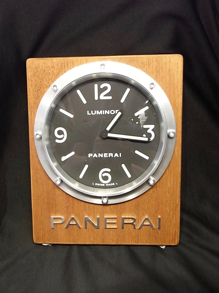 Panerai Teak Wall Clock